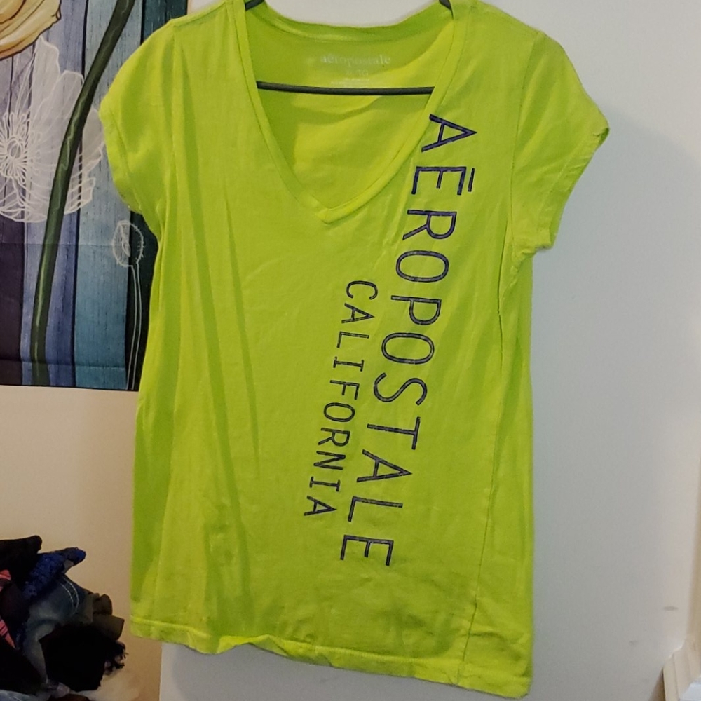 This is a lime green shirt Aeropostale sbirt